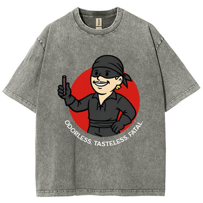 Odorless Tasteless Fatal Vintage Distressed T-shirt