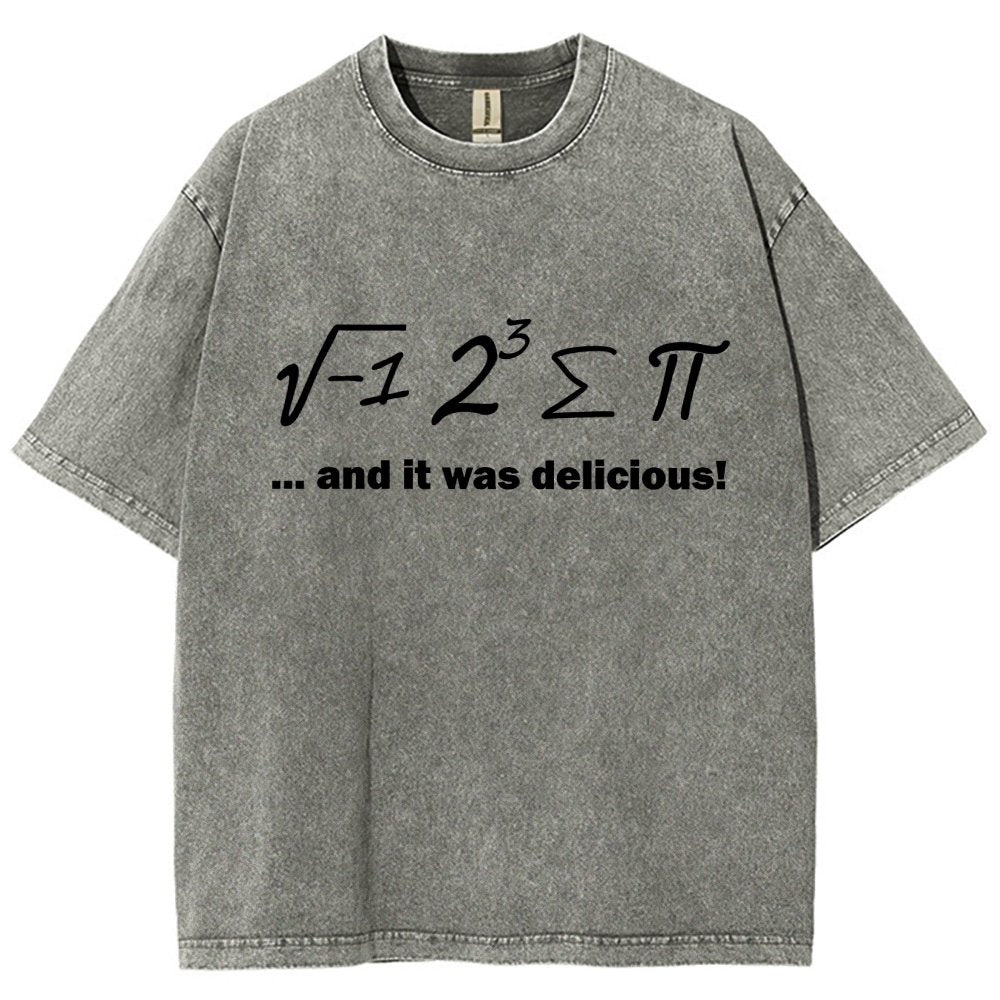 Ate Sum Pi And It Was Delicious Vintage Distressed T-shirt