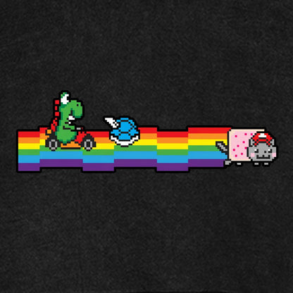 Rainbow Kart Vintage Distressed Hoodie