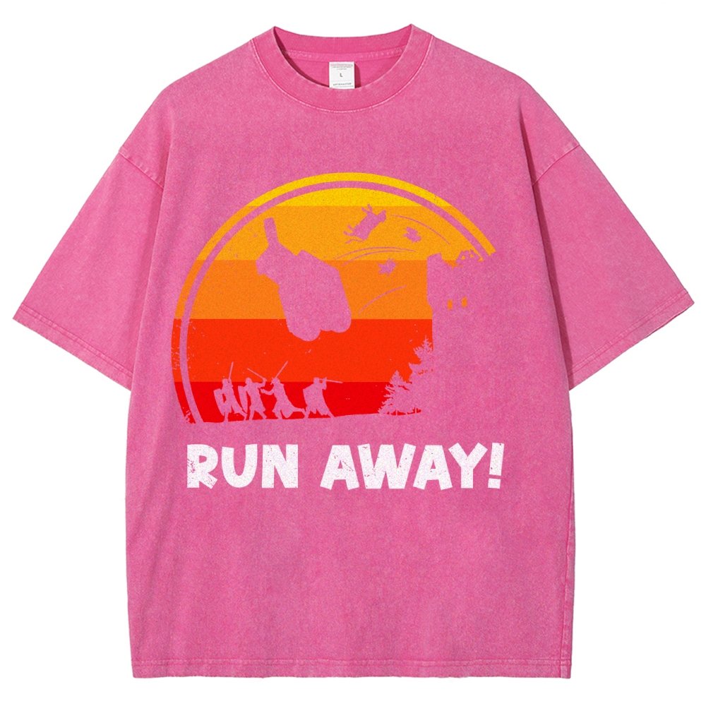 Run Away Vintage Distressed T-shirt