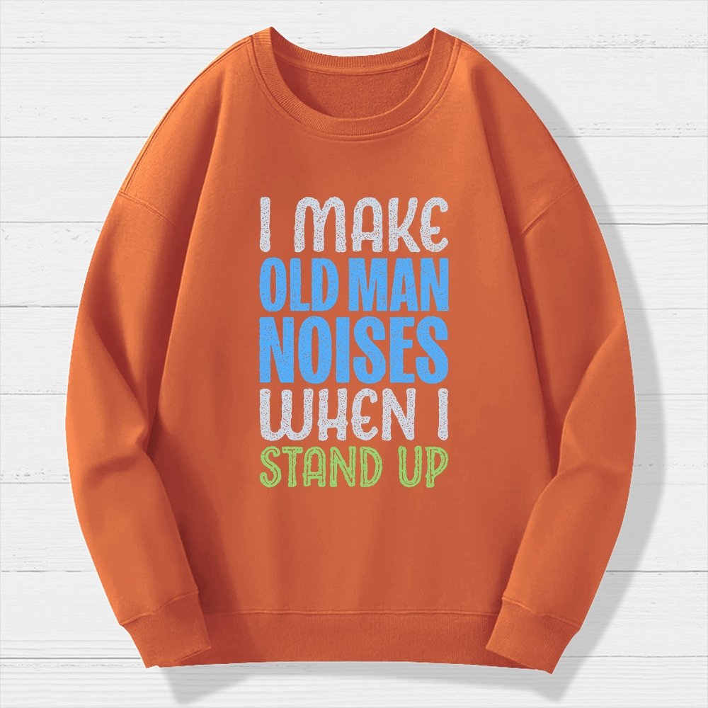Old Man Noises Geek Cotton Sweatshirt