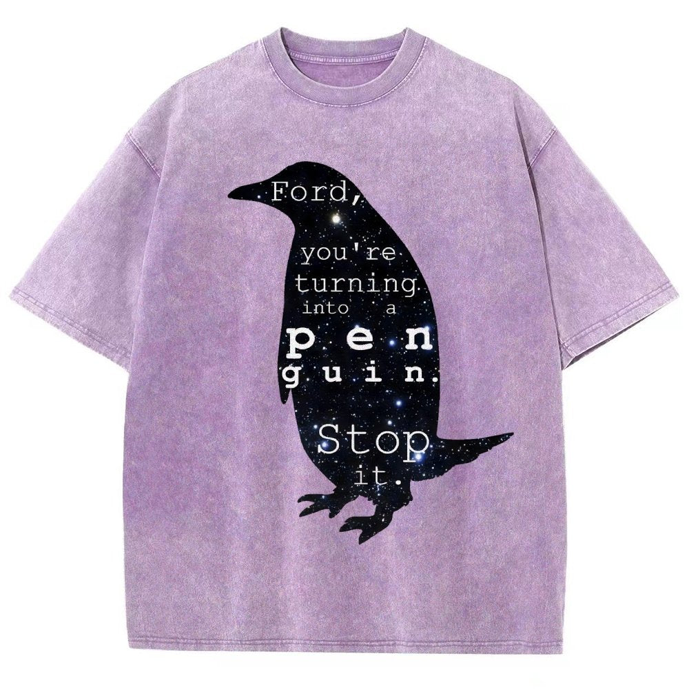 Ford, you’re turning into a penguin. Stop it Vintage Distressed T-shirt