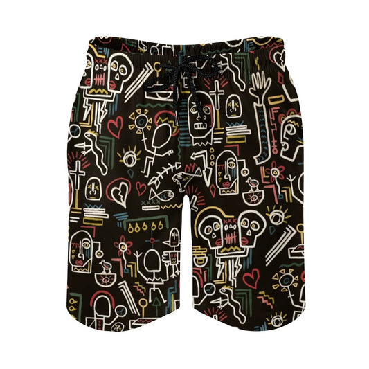 Vintage Graffiti Geek Shorts