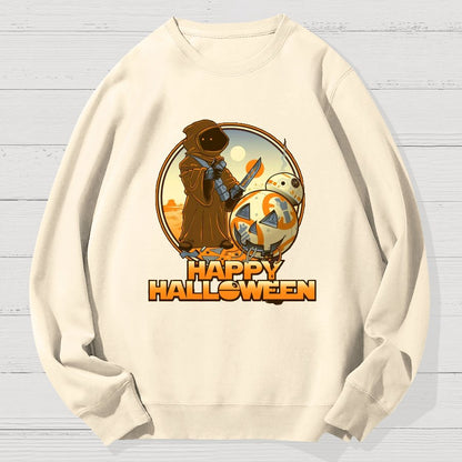 Happy Halloween Geek Cotton Sweatshirt