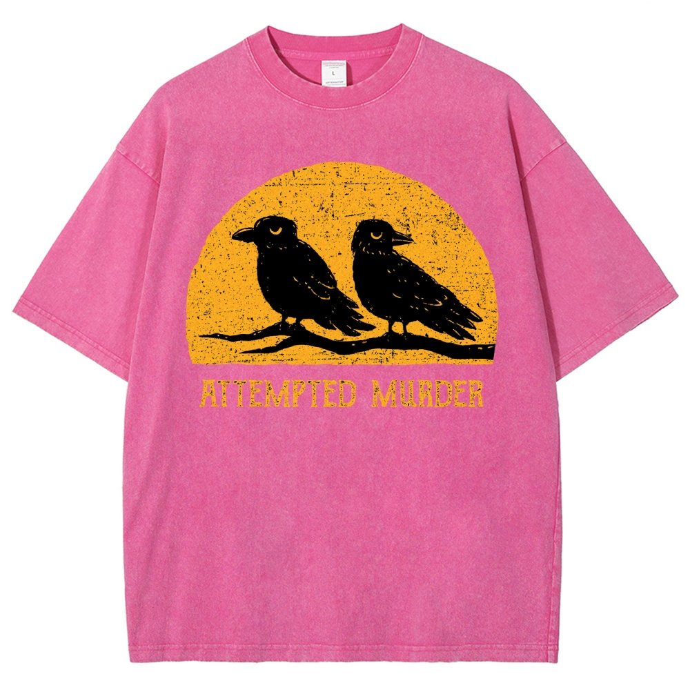 Attempted Murder Vintage Distressed T-shirt
