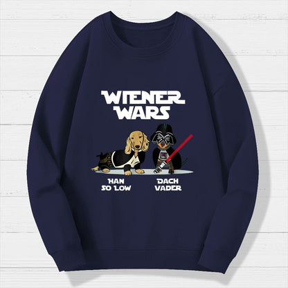 Wiener Wars Funny Dachshund Geek Cotton Sweatshirt