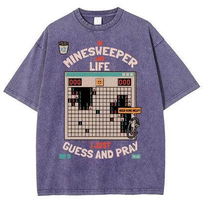 The Minesweeper Philosophy Vintage Distressed T-shirt