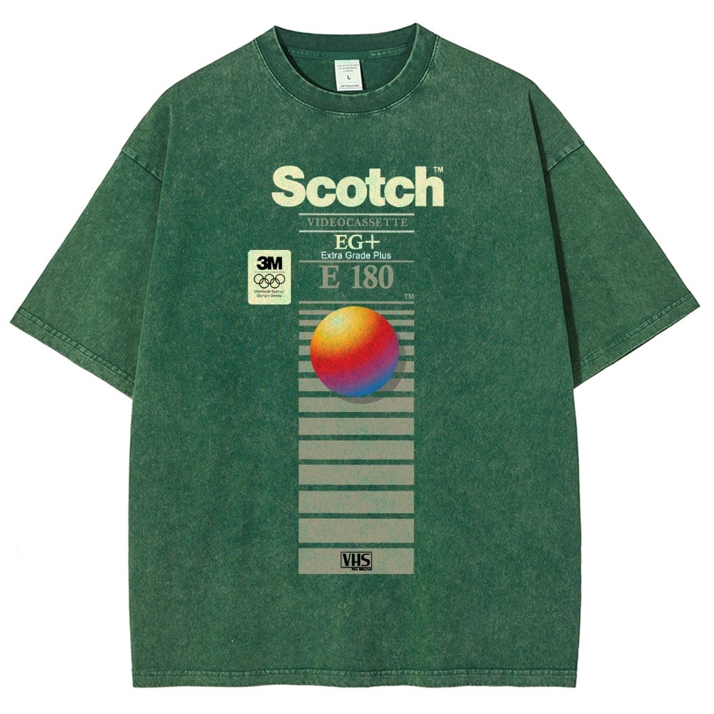 VHS Scotch E180 Vintage Distressed T-shirt