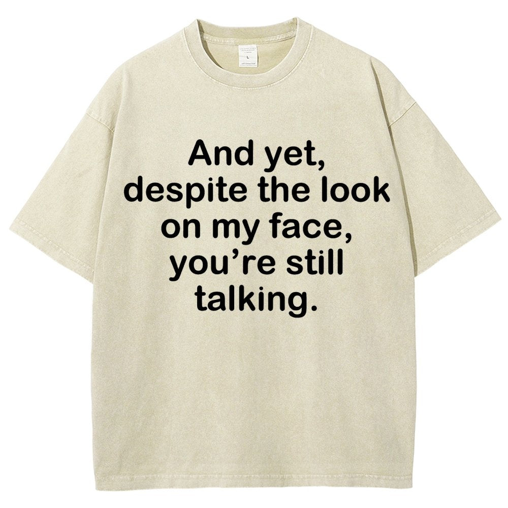 Funny Words Vintage Distressed T-shirt