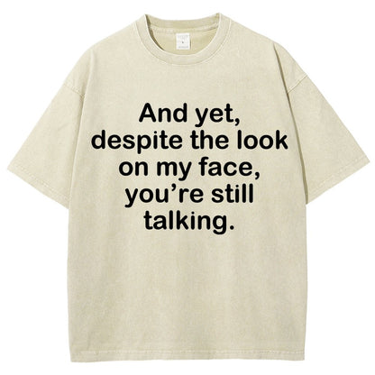 Funny Words Vintage Distressed T-shirt