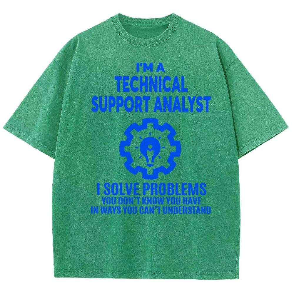 Technical Support Analyst Vintage Distressed T-shirt