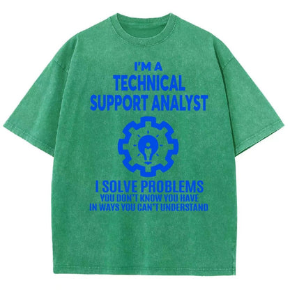 Technical Support Analyst Vintage Distressed T-shirt