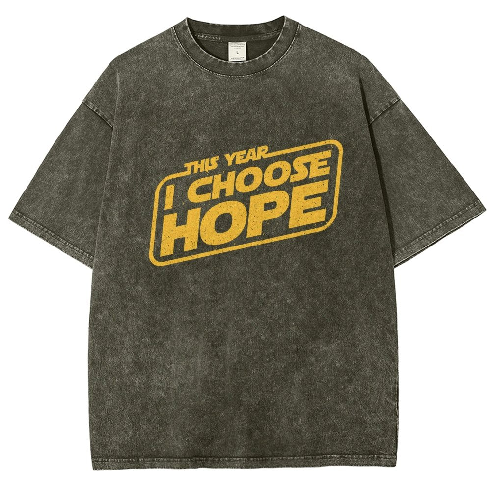 I Choose Hope Vintage Distressed T-shirt
