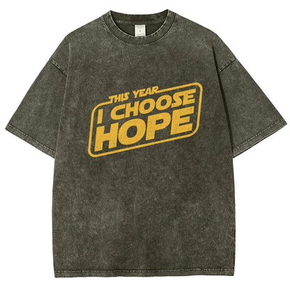 I Choose Hope Vintage Distressed T-shirt