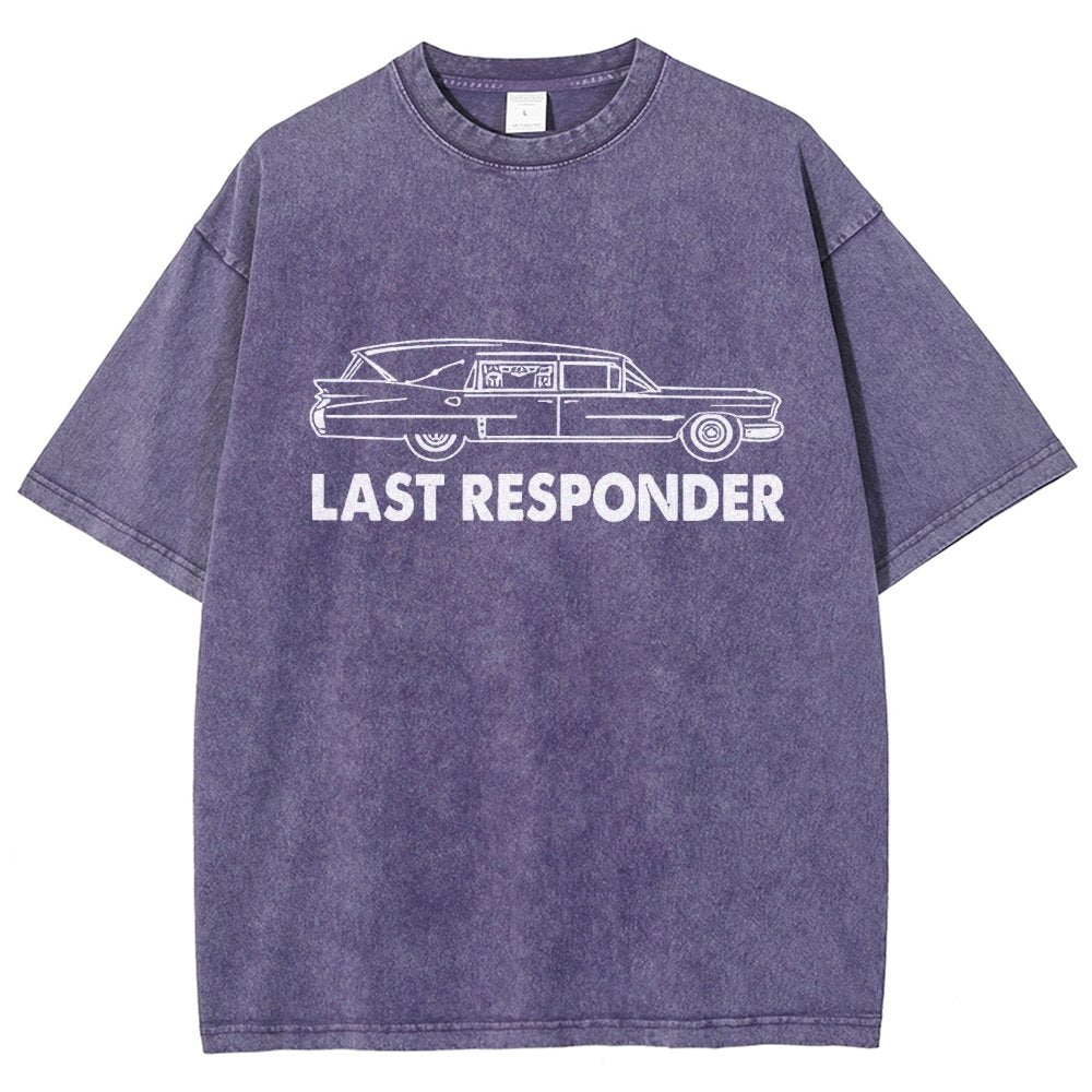 Last Responder Vintage Distressed T-shirt