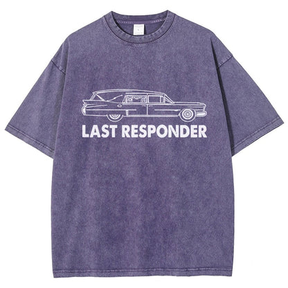 Last Responder Vintage Distressed T-shirt