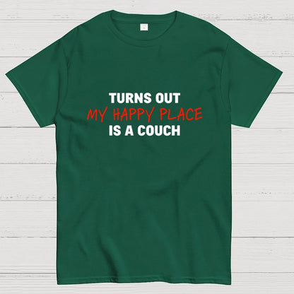 My Happy Place Is A Couch Geek T-Shirt
