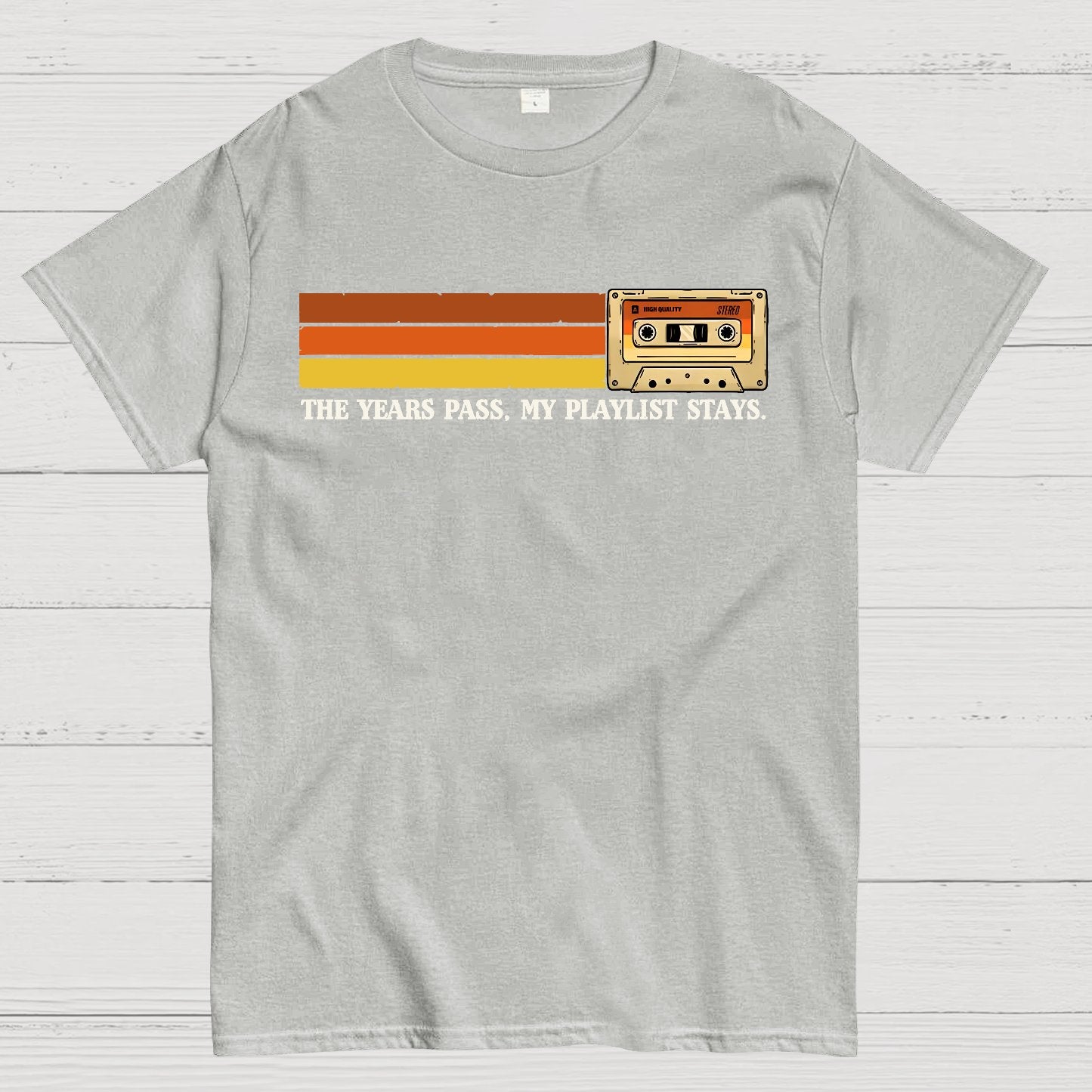The Years Pass, My Playlist Stays Geek T-Shirt
