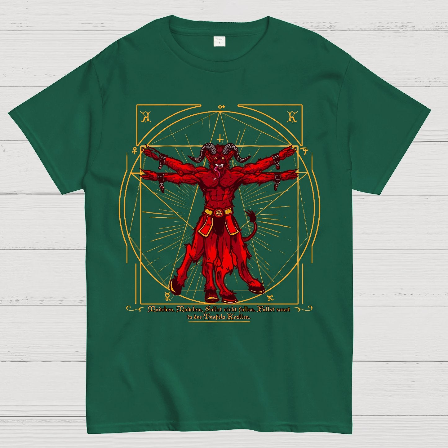 Vitruvian Krampus Geek T-Shirt