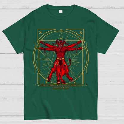 Vitruvian Krampus Geek T-Shirt
