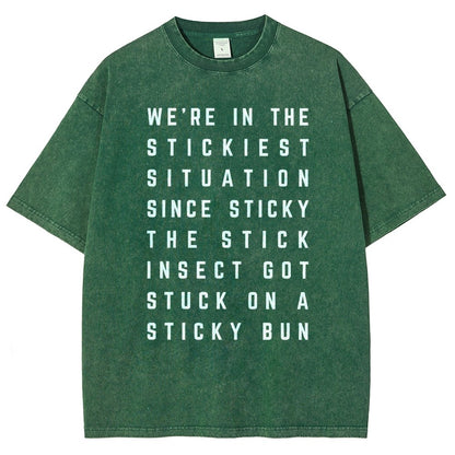 Sticky Situation Vintage Distressed T-shirt