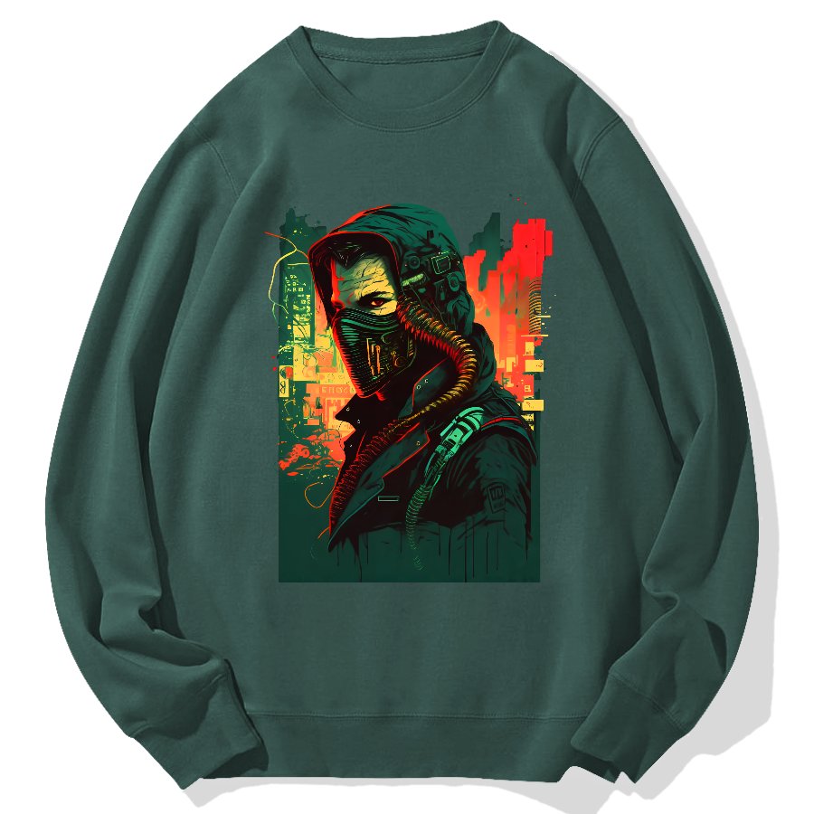 Cyber Hacker Geek Cotton Sweatshirt