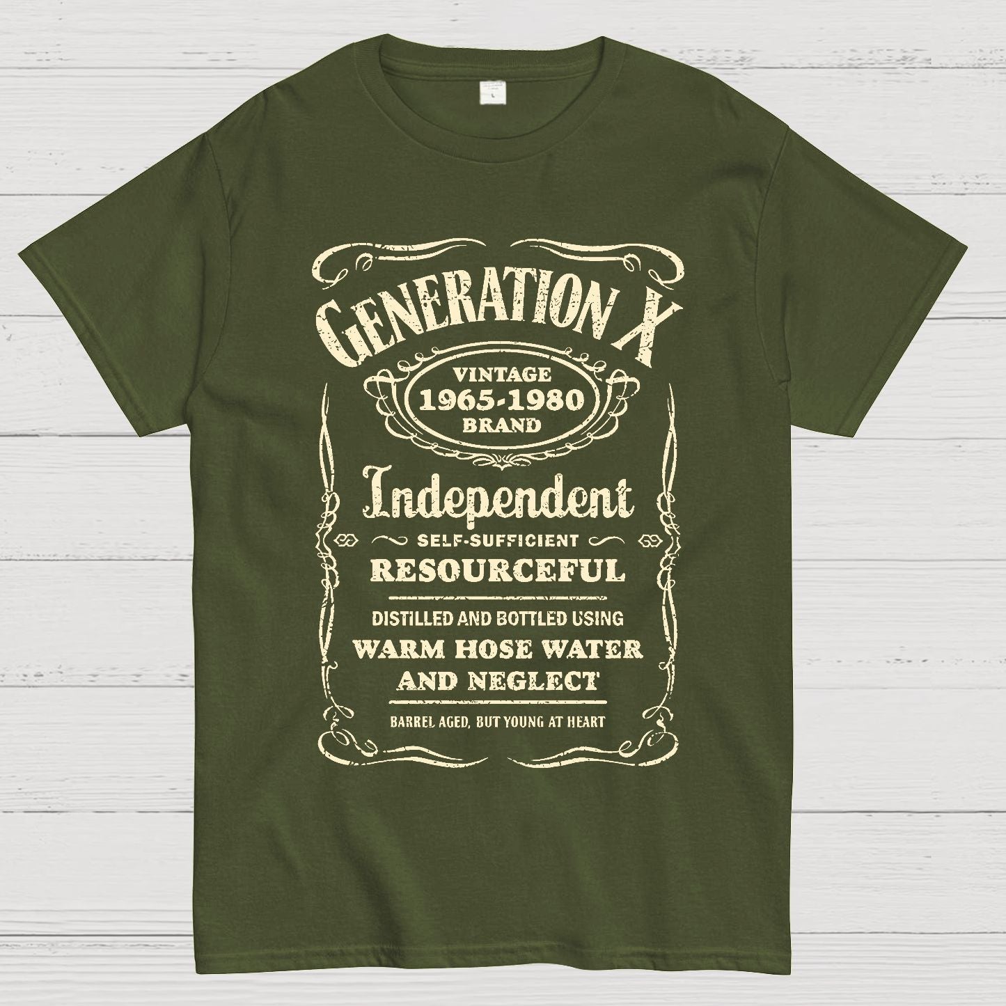 GEN X Barrel Aged, But Young At Heart Geek T-Shirt