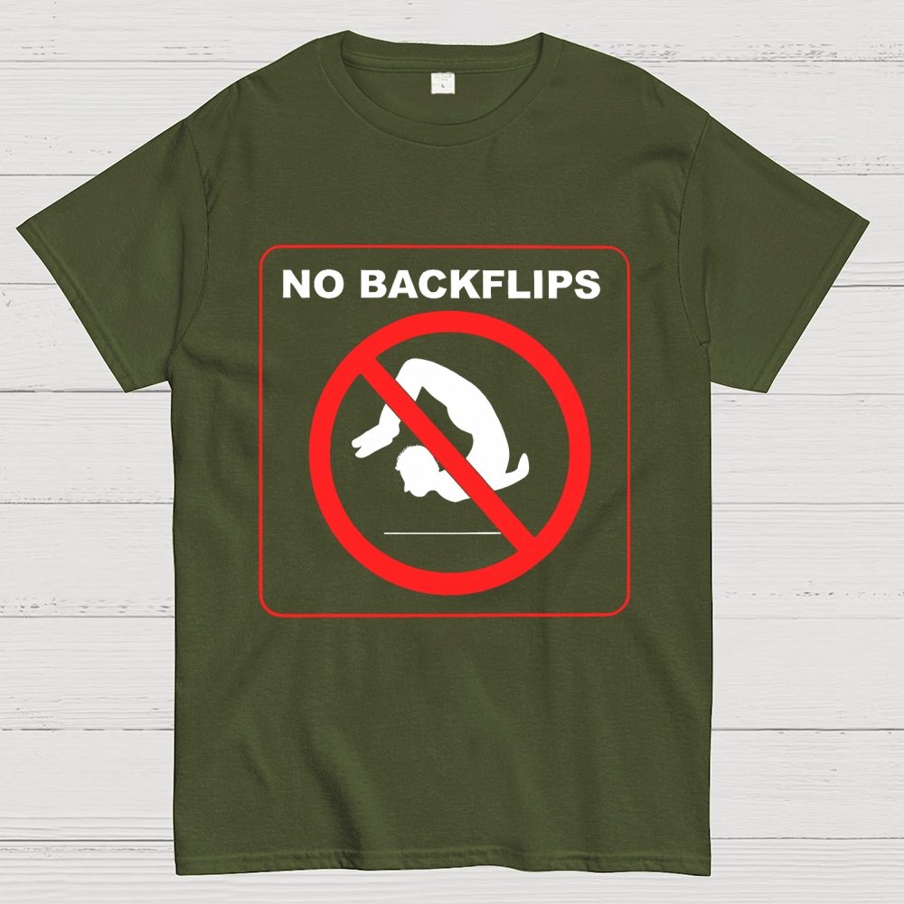 No Backflips Unisex Geek T-Shirt