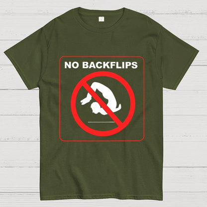 No Backflips Unisex Geek T-Shirt