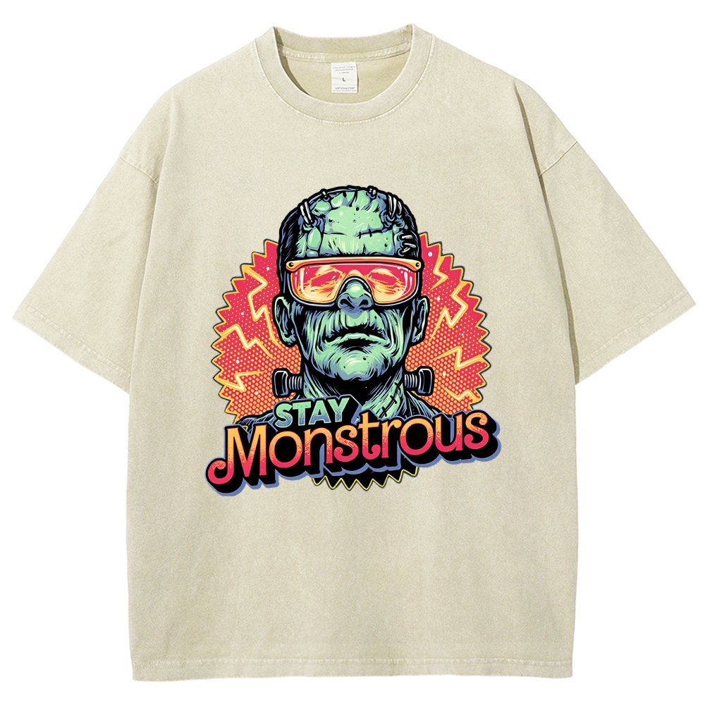 Stay Monstrous Vintage Distressed T-shirt