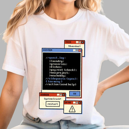 Quest Log Full Geek T-Shirt