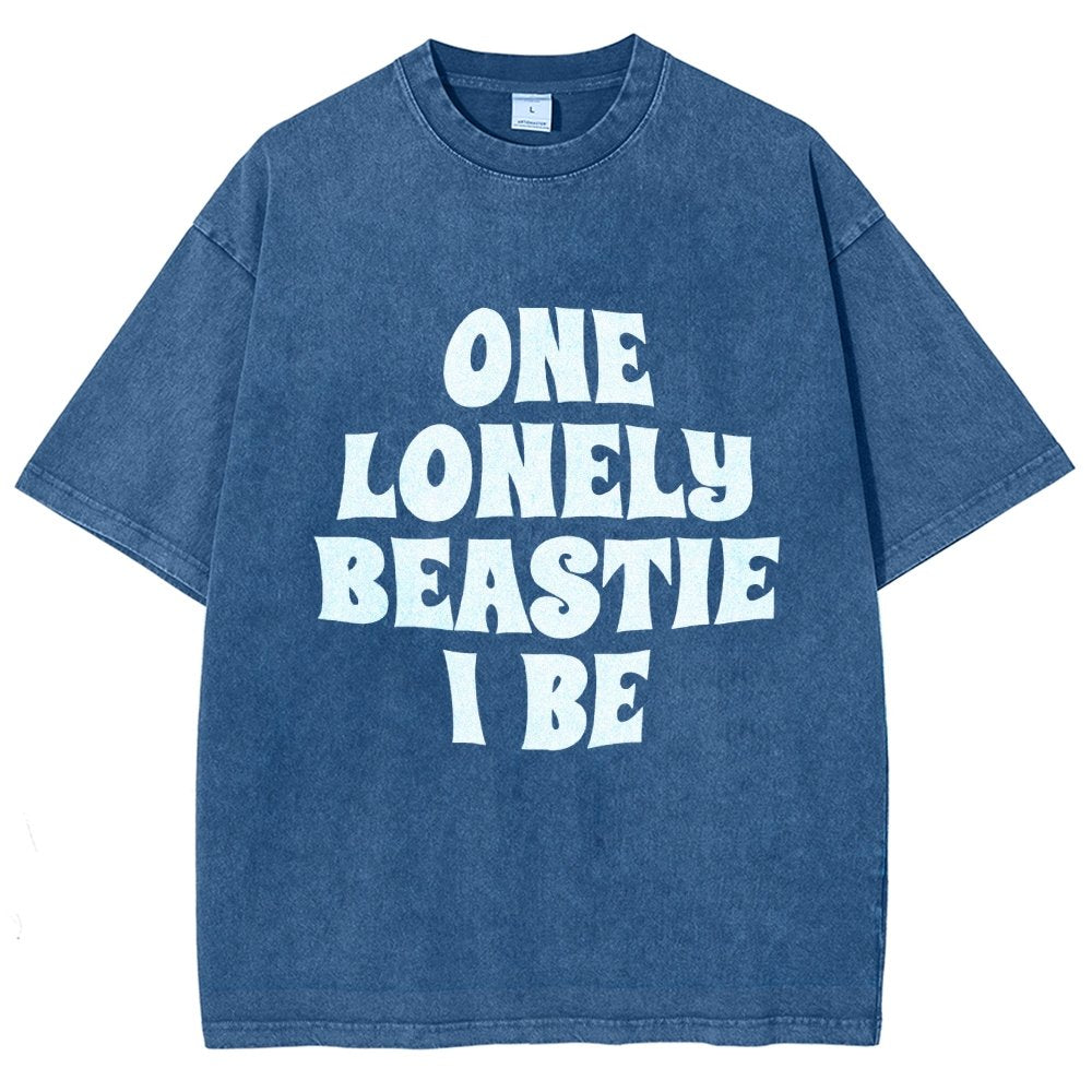 One Lonely Beastie I Be Vintage Distressed T-shirt