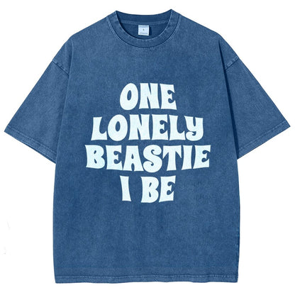 One Lonely Beastie I Be Vintage Distressed T-shirt