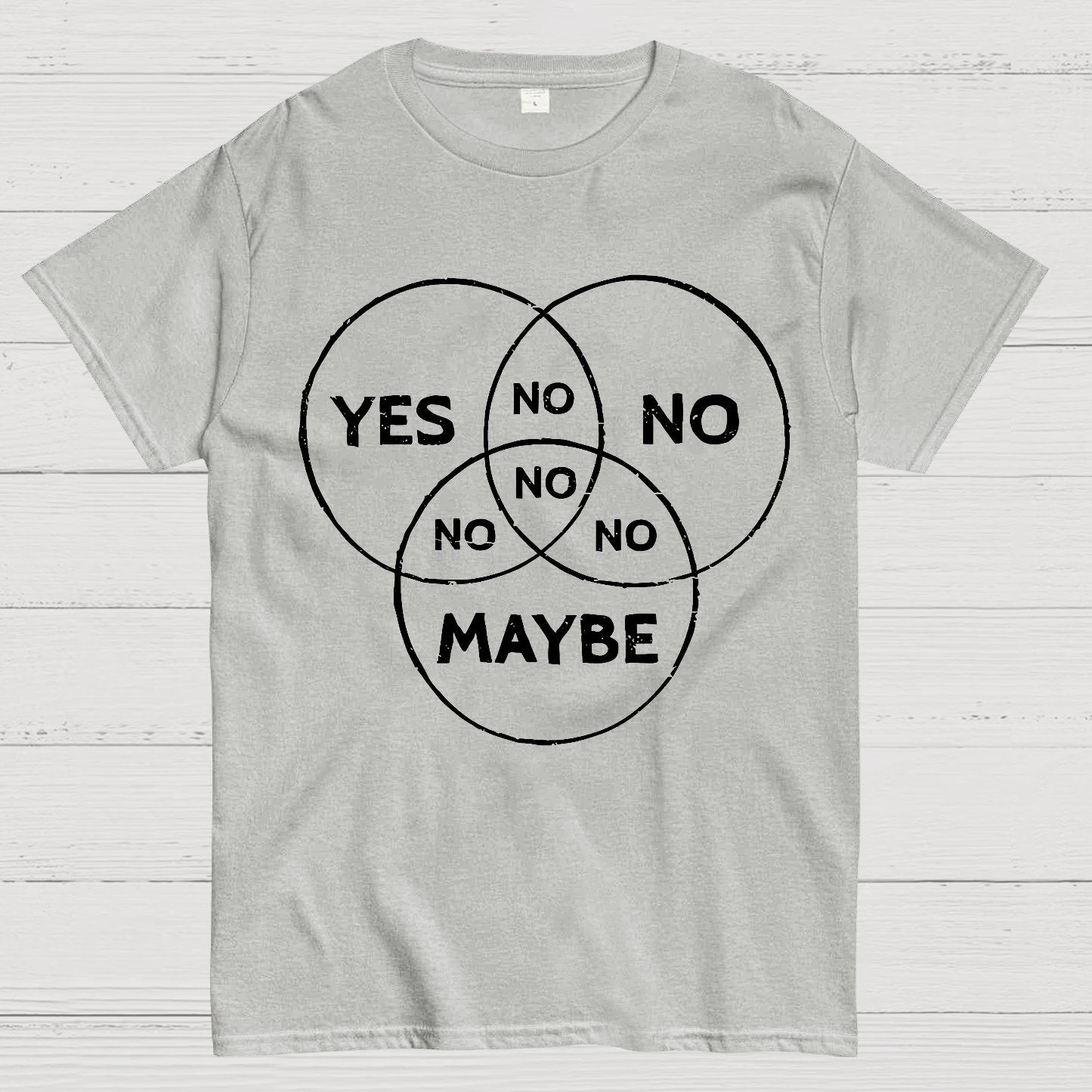 Venn In Doubt Say No Geek T-Shirt