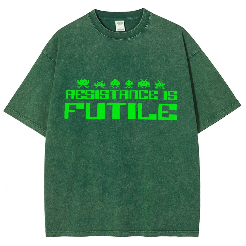 Resistance is Futile Vintage Distressed T-shirt