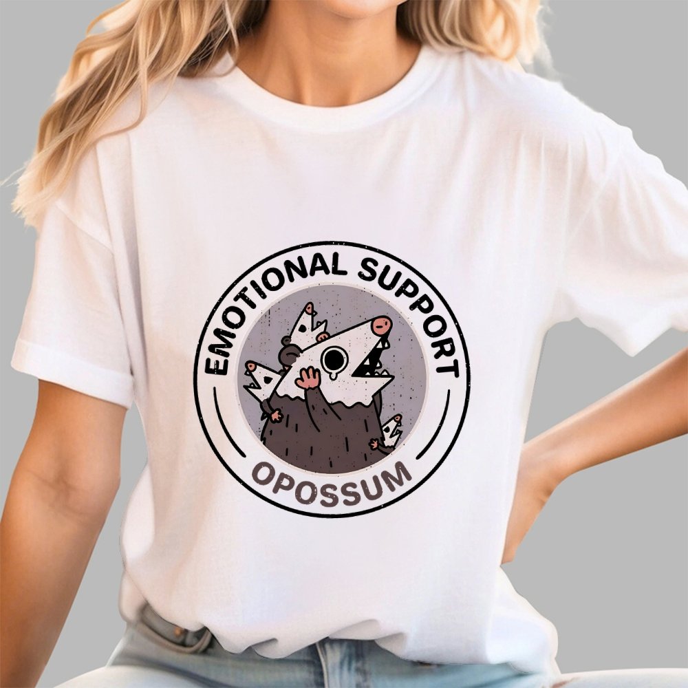 Emotional Support Possum Geek T-Shirt