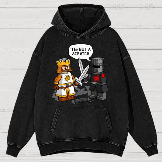 King Vs Knight Vintage Distressed Hoodie