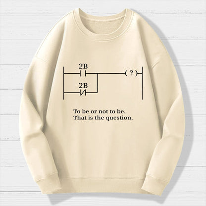 To Be Or Not To Be Geek Cotton Sweatshirt