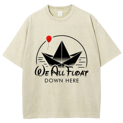 We All Float Vintage Distressed T-shirt