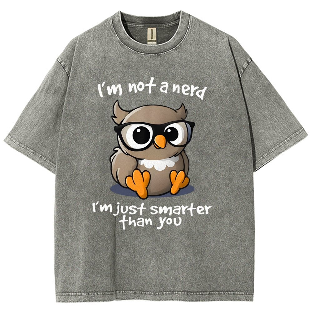 I’m Not A Nerd I’m Just Smarter Than You Vintage Distressed T-shirt