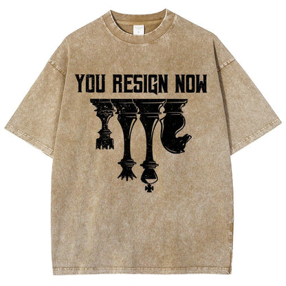 Chess You Resign Now Vintage Distressed T-shirt