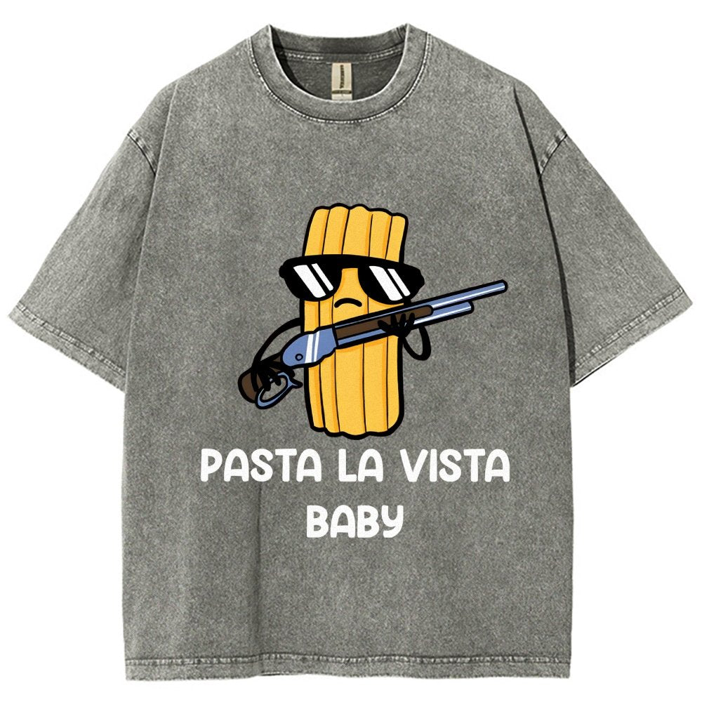Pasta la Vista Baby Vintage Distressed T-shirt