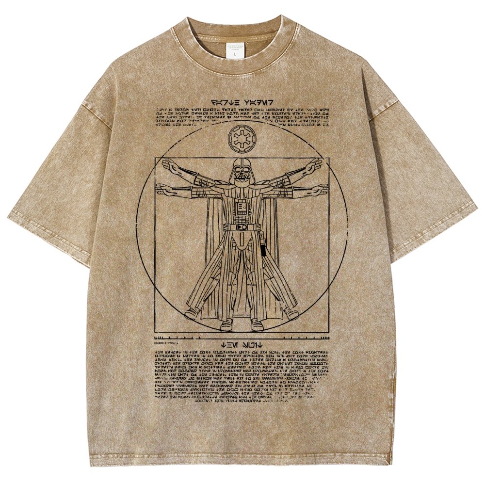 Vitruvian Darkside Vintage Distressed T-shirt