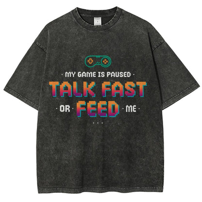 Feed the Gamer Vintage Distressed T-shirt
