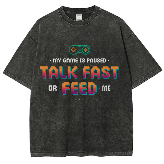Feed the Gamer Vintage Distressed T-shirt