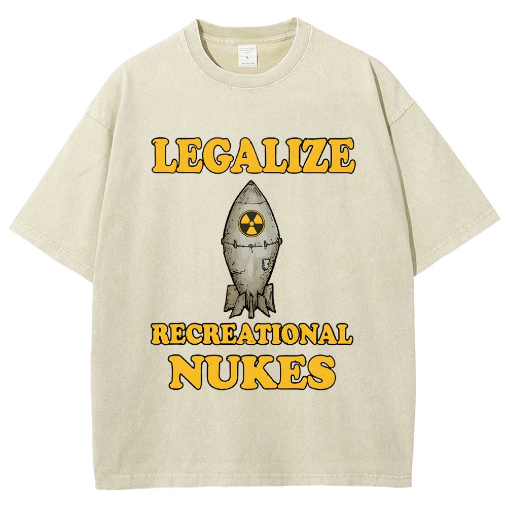 Legalize Recreational Nukes Vintage Distressed T-shirt