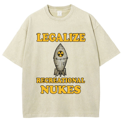 Legalize Recreational Nukes Vintage Distressed T-shirt