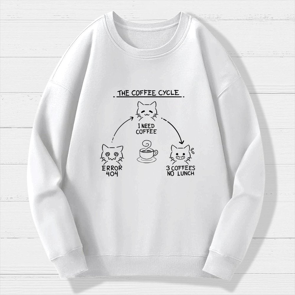The Coffee Cycle Geek Cotton Sweatshirt