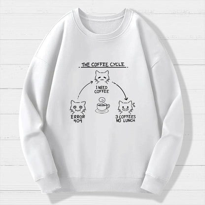 The Coffee Cycle Geek Cotton Sweatshirt