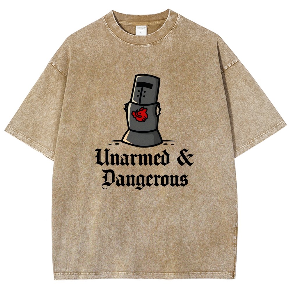 Unarmed And Dangerous Vintage Distressed T-shirt